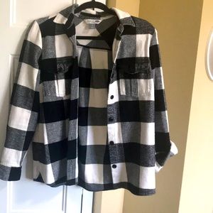 Black and white flannel